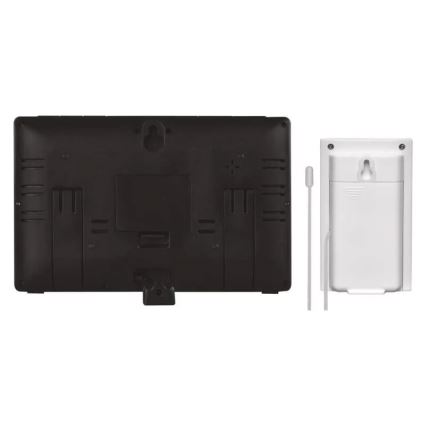 Stazione meteo wireless con sveglia 5V/3xAAA + 2xAAA nero