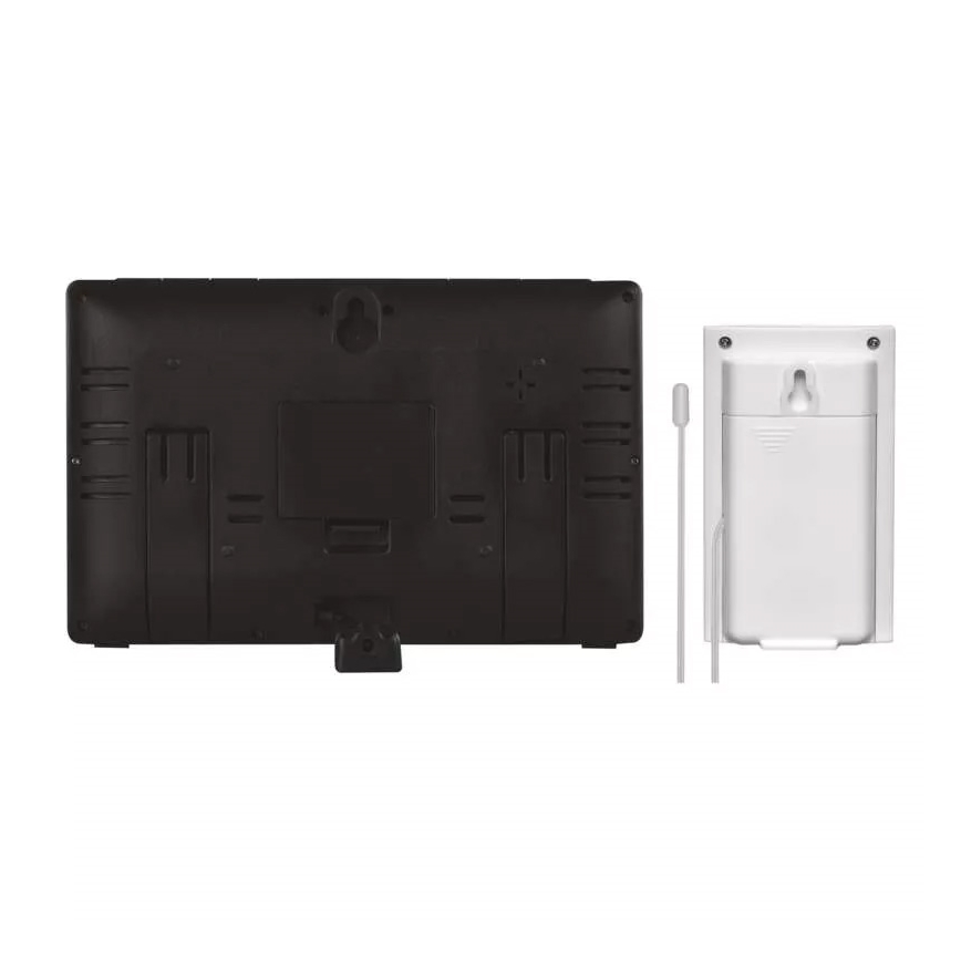 Stazione meteo wireless con sveglia 5V/3xAAA + 2xAAA nero