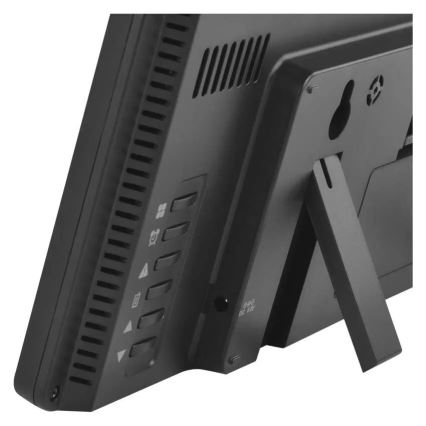 Stazione meteorologica con display LCD a colori e sveglia, alimentazione 5V, 3xAAA + 2xAA, colore nero