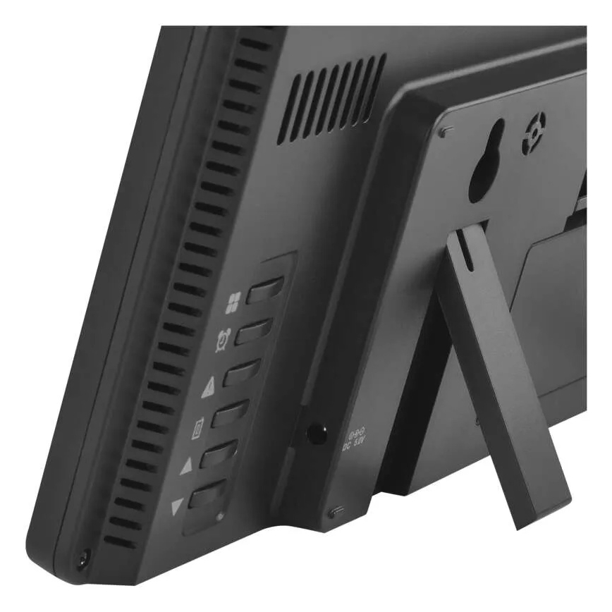 Stazione meteorologica con display LCD a colori e sveglia, alimentazione 5V, 3xAAA + 2xAA, colore nero
