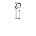 Stazione meteorologica da giardino 3 in 1 145 cm nera