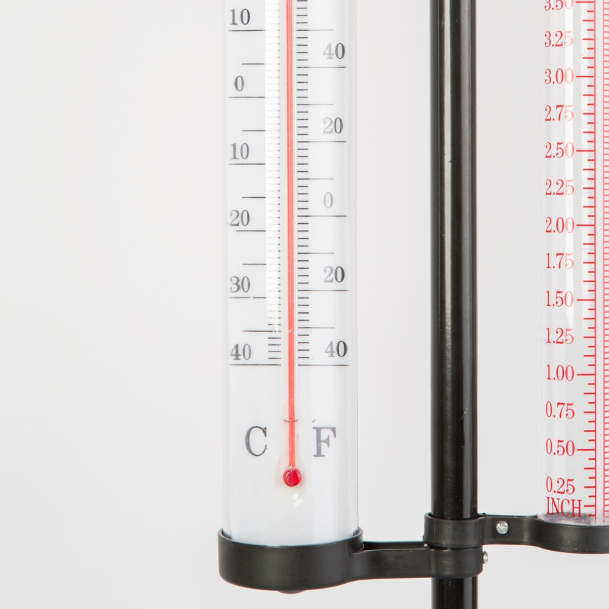 Stazione meteorologica da giardino 3 in 1 145 cm nera