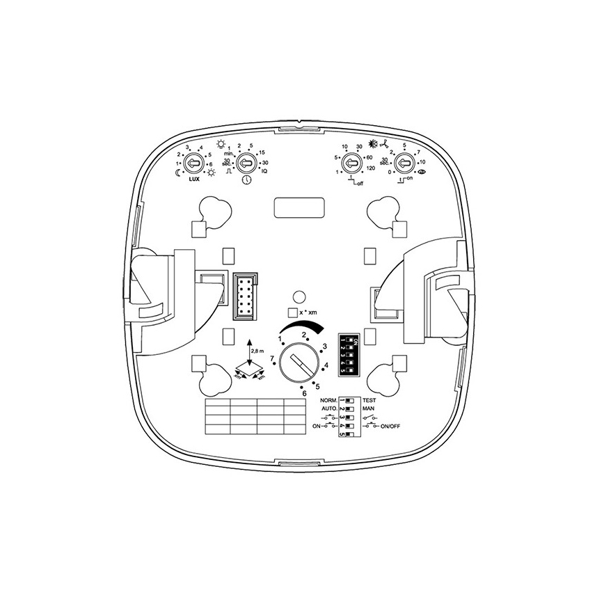 Steinel 000356 - Rilevatore di presenza IR Quattro 8m COM2 bianco
