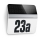 STEINEL 007140 - Numero civico solare LED XSolar LH-N LED/0,03W acciaio inossidabile IP44 2500 mAh