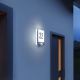 STEINEL 010454 - Lampada LED da esterno con sensore L220LED LED/7,5W acciaio inossidabile