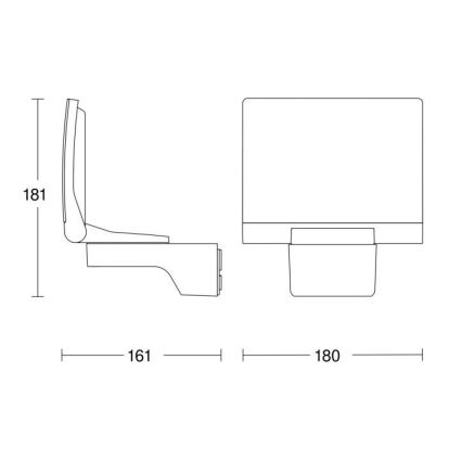 STEINEL 033095 - Riflettore a LED XLED home 2 SL LED/13W/230V