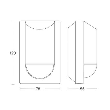 Steinel 034702 - Sensore di movimento da esterno ECO IP54 nero