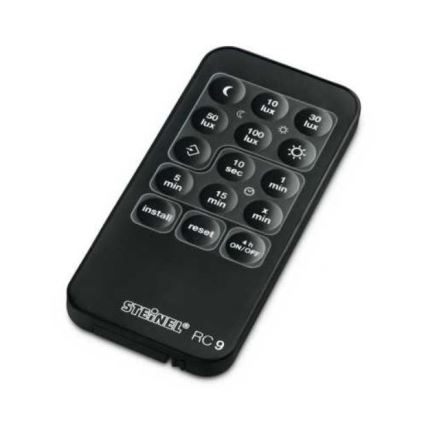 STEINEL 034979 - Sensore di movimento da esterno SenslQ S nero IP54 + telecomando