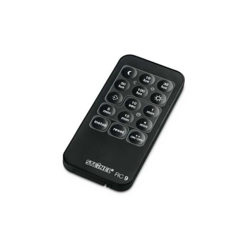 STEINEL 034979 - Sensore di movimento da esterno SenslQ S nero IP54 + telecomando