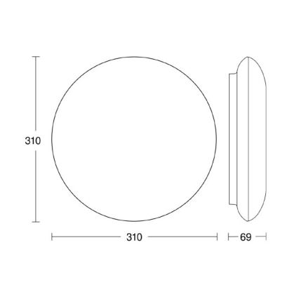Steinel 035440 - Lampada LED con sensore per esterni QUATTRO LED/10W/230V IP54