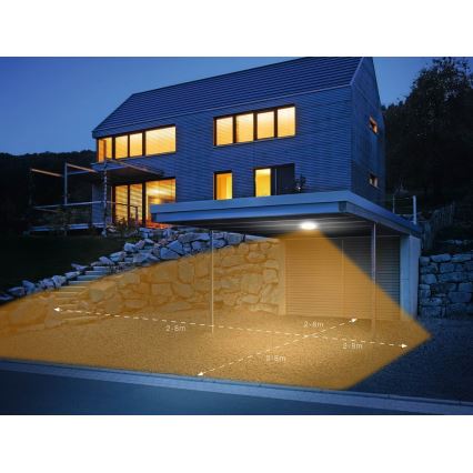 Steinel 035440 - Lampada LED con sensore per esterni QUATTRO LED/10W/230V IP54