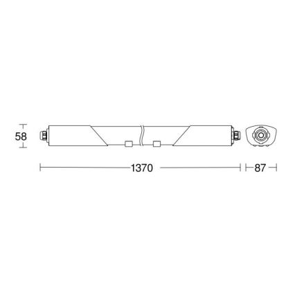 Steinel 052904 - Lampada tecnica LED RS LED/30W/230V IP66 4000K