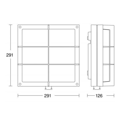 STEINEL 053031 - LED Applique da esterno con sensore L691 LED/9W/230V 3000K IP44