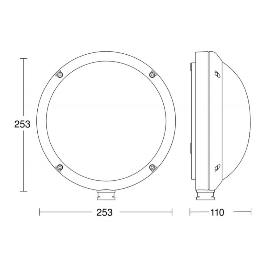 STEINEL 053079 - LED Applique da esterno con sensore L330 LED/9W/230V 3000K IP44