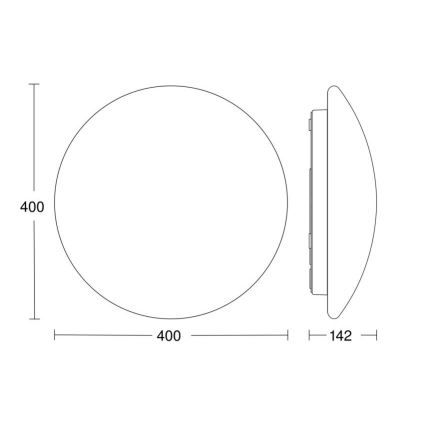 Steinel 056124 - Plafoniera LED da bagno RS PRO LED P3 LED/19,5W/230V IP54 4000K