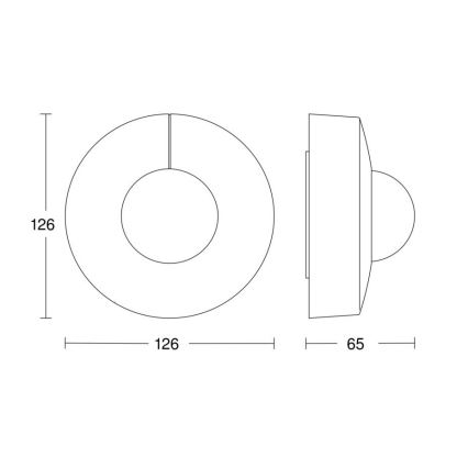 Steinel 057299 - Sensore di movimento IS 345 DALI-2 IPD IP54 rotondo bianco