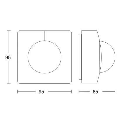 Steinel 057374 - Sensore di movimento IS 3360 MX Highbay DALI-2 IP54 bianco