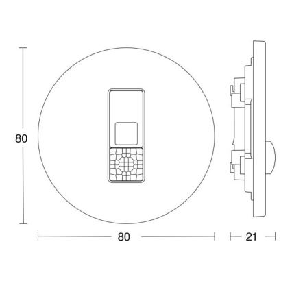 Steinel 057732 - Rilevatore di presenza IR Micro DALI-2 bianco