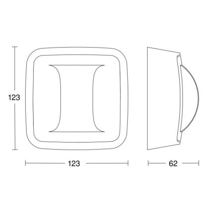 Steinel 057978 - Rilevatore di presenza Corridoio COM1 IP54 bianco