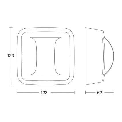 Steinel 058012 - Rilevatore di presenza per Corridoio DALI-2 APC IP54 bianco