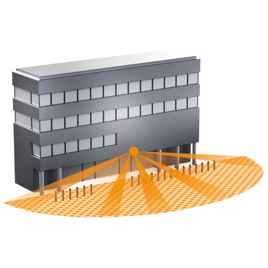 Steinel 058135 - Sensore di movimento IS 3180 V3 KNX IP54 quadrato bianco