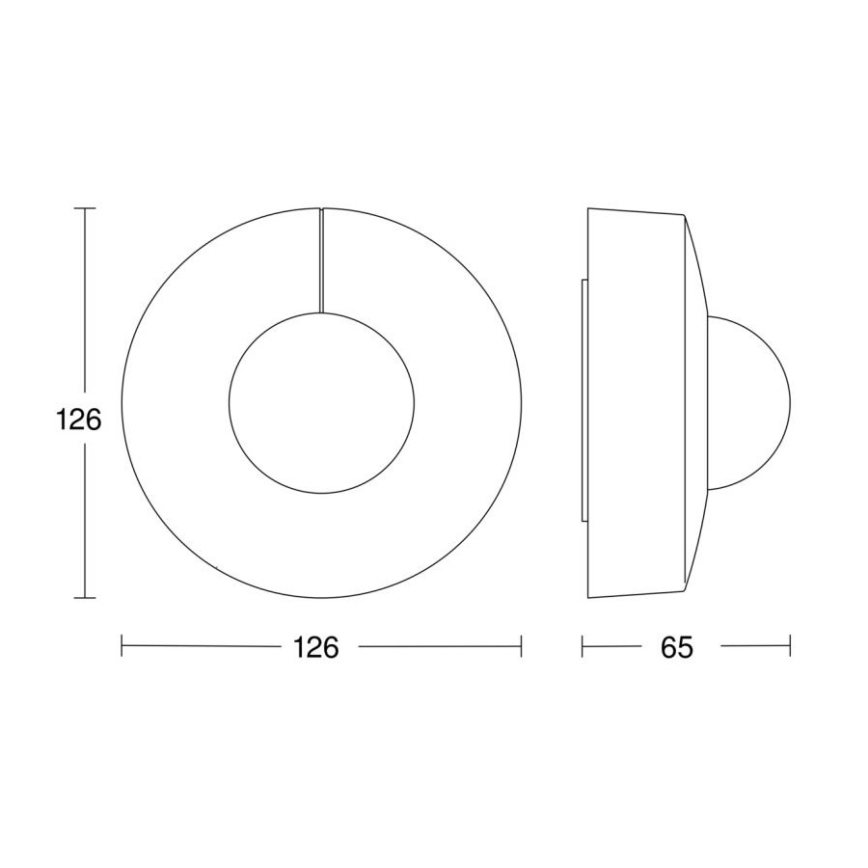 Steinel 058180 - Sensore di movimento IS 3360 V3 KNX arrotondato bianco