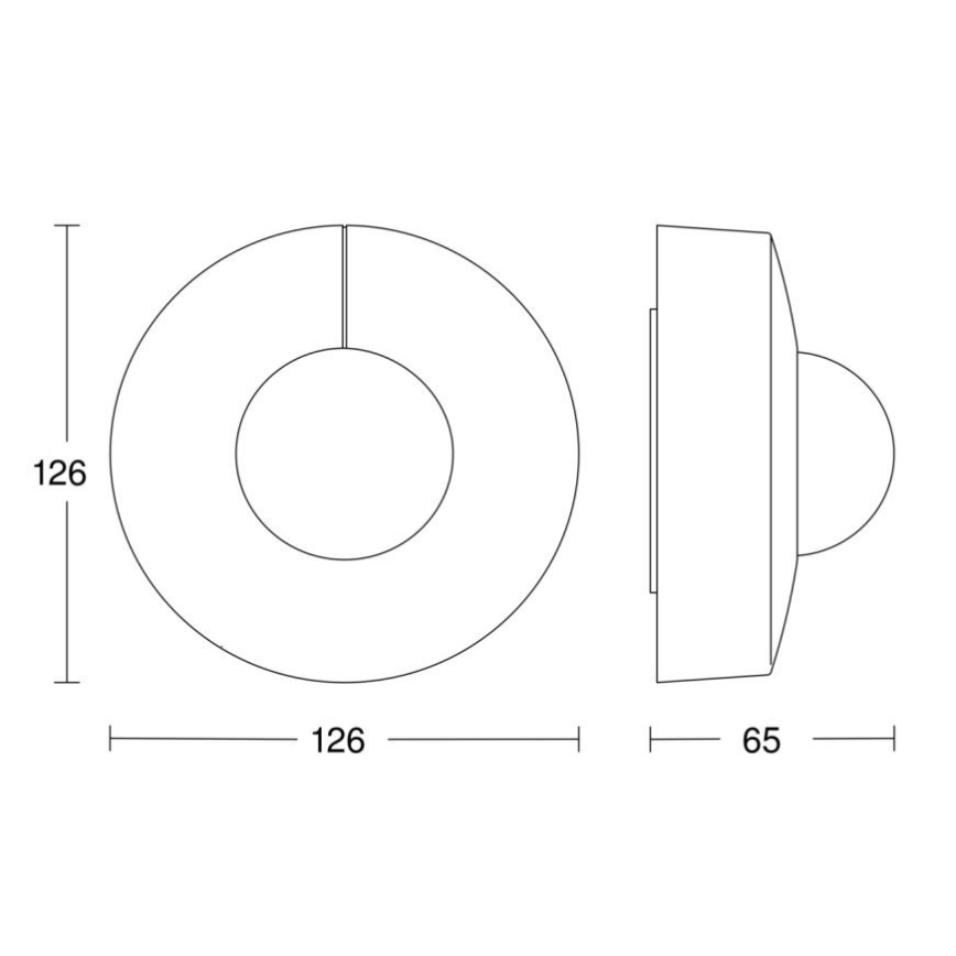 Steinel 058272 - Sensore di movimento IS 345 V3 KNX IP54 tondo bianco
