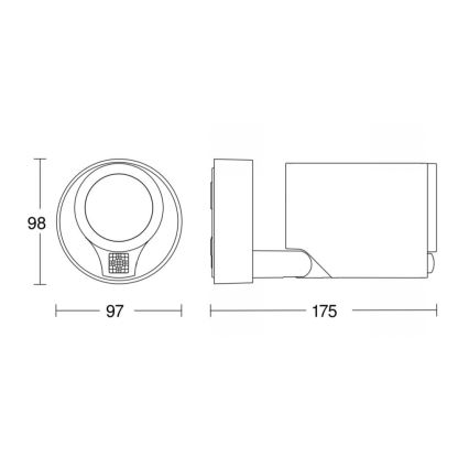 STEINEL 058630 - Lampada LED da esterno con sensore SPOT ONE 1xGU10/7W/230V IP44