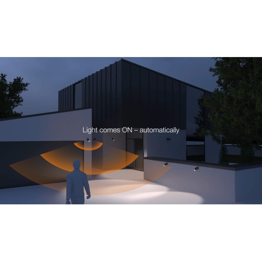 STEINEL 058654- Lampada LED da esterno con sensore SPOT DUO 2xGU10/7,5W/230V IP44
