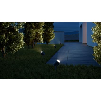 STEINEL 058685 – Lampada LED da esterno con sensore SPOT GARDEN 1×GU10/7W/230V IP44