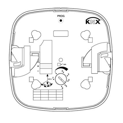 Steinel 059484 - Rilevatore di presenza HF 360 V3 KNX bianco