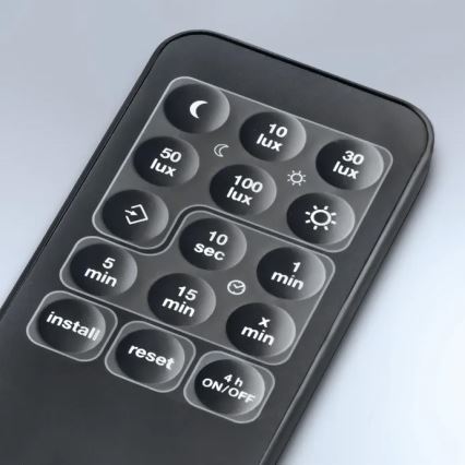 Steinel 059538 - Sensore di movimento SensIQ IP54 nero + telecomando