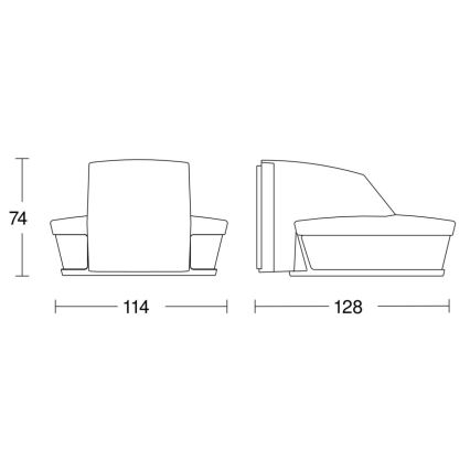 Steinel 059606 - Sensore di movimento SensIQ S IP54 nero+ telecomando