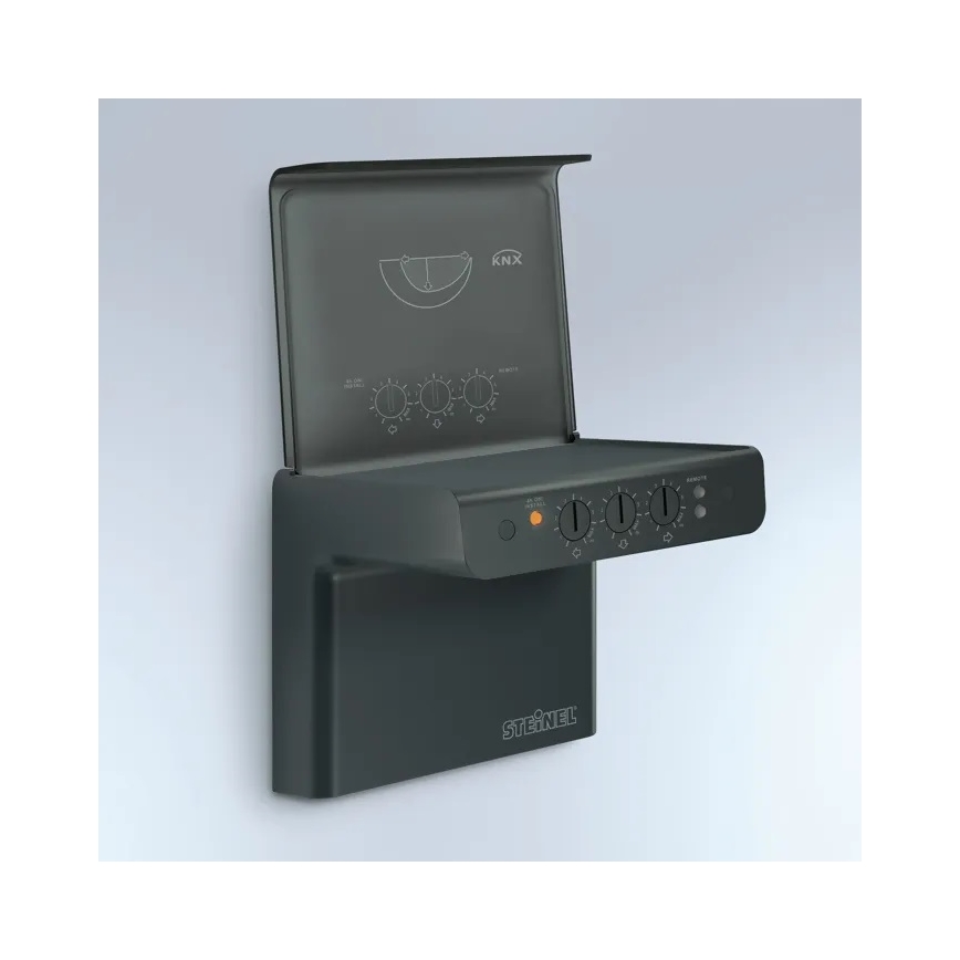 Steinel 059637 - Sensore di movimento iHF 3D KNX IP54 nero