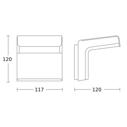 Steinel 059637 - Sensore di movimento iHF 3D KNX IP54 nero