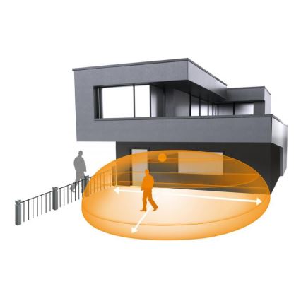 Steinel 059644 - Sensore di movimento iHF 3D KNX IP54 bianco