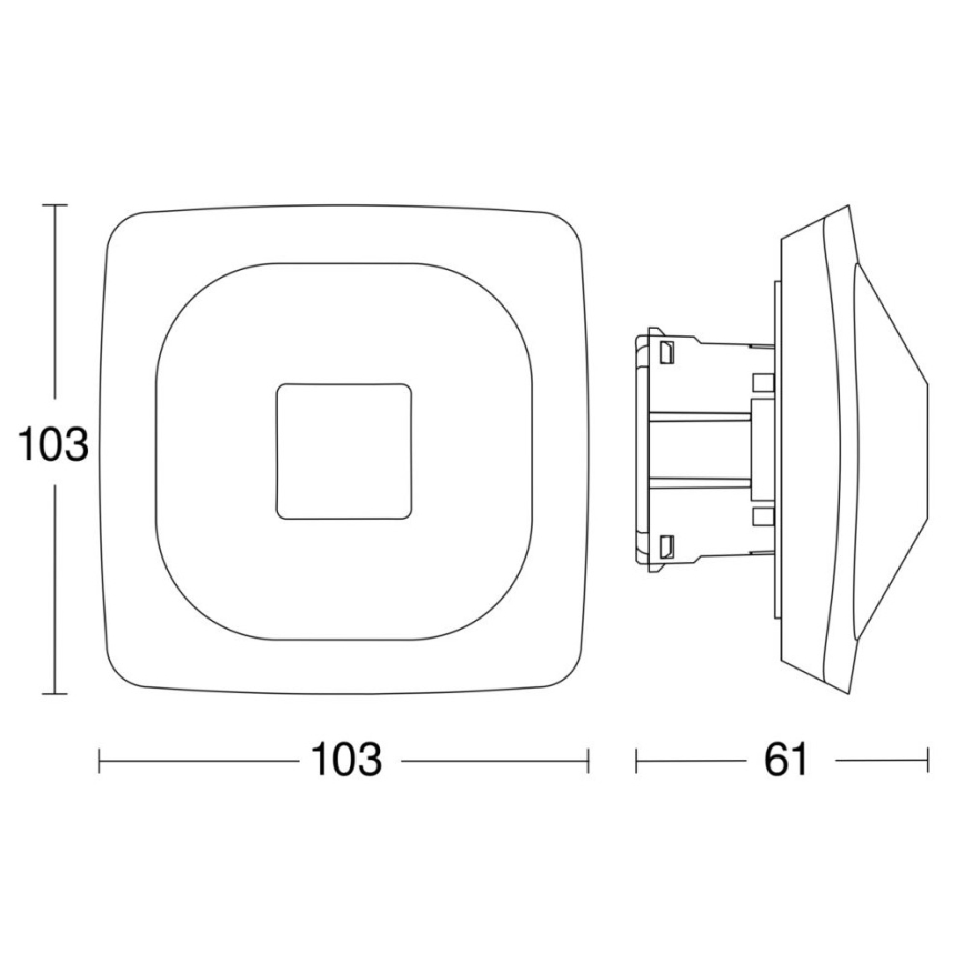 Steinel 064242 - Rilevatore di presenza HF 360-2 COM2 bianco
