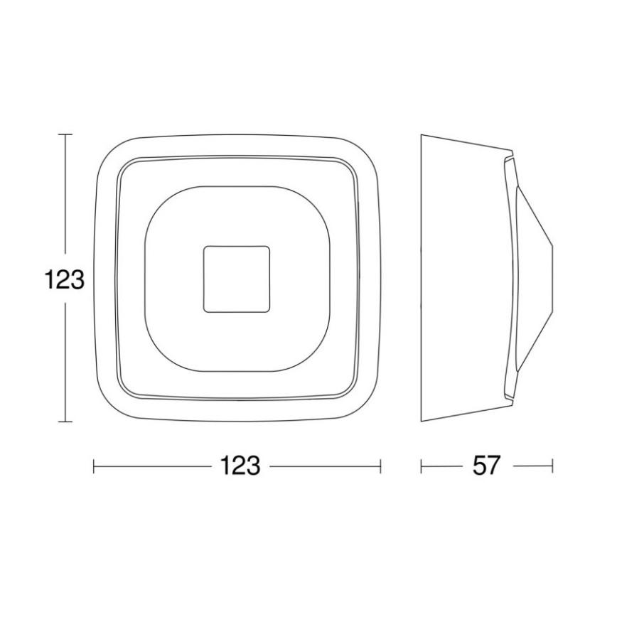 Steinel 064259 - Rilevatore di presenza HF 360-2 COM2 IP54 bianco