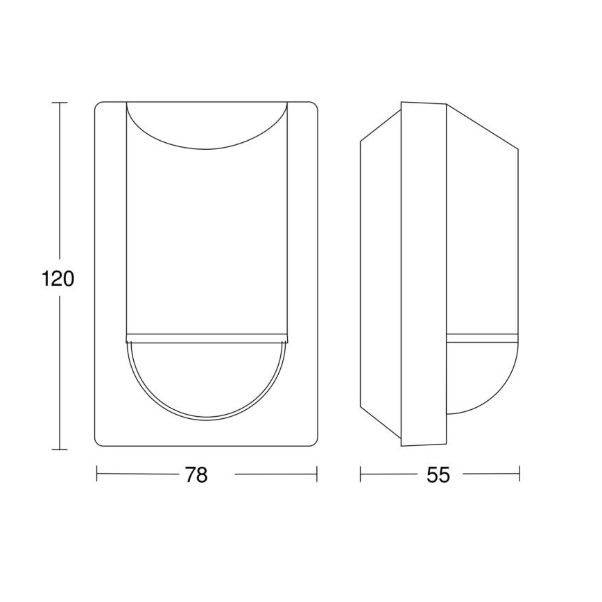Steinel 064907 - Sensore di movimento da esterno IS 2180 ECO 230V IP54 antracite