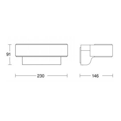 STEINEL 065706 - Applique LED da esterno con sensore L810 LED/12,5W/230V IP44