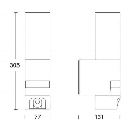 Steinel 065829 - Lampada LED con sensore da esterno L 620 LED/13,5W/230V IP44