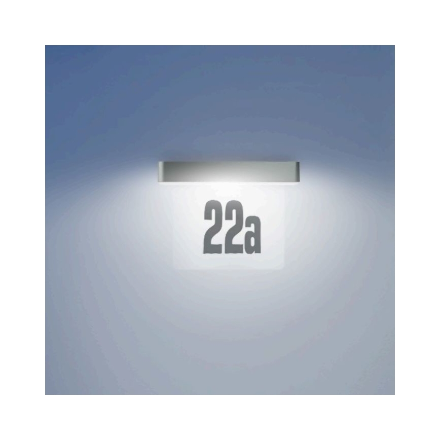 Steinel 065935 - Numero civico solare LED XSolar SOL-O HN LED/0,07W 2000 mAh IP44 antracite