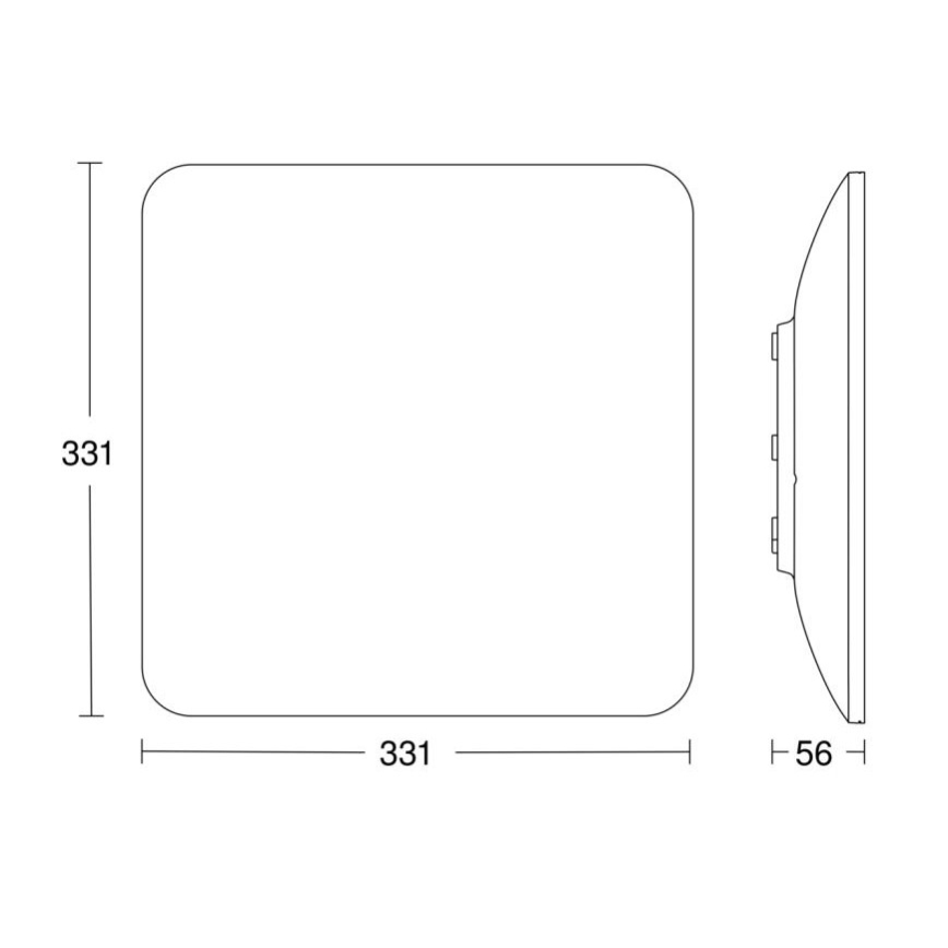 Steinel 067526 - Plafoniera LED dimmerabile con sensore RS PRO S30 Q SC LED/26W/230V 3000K
