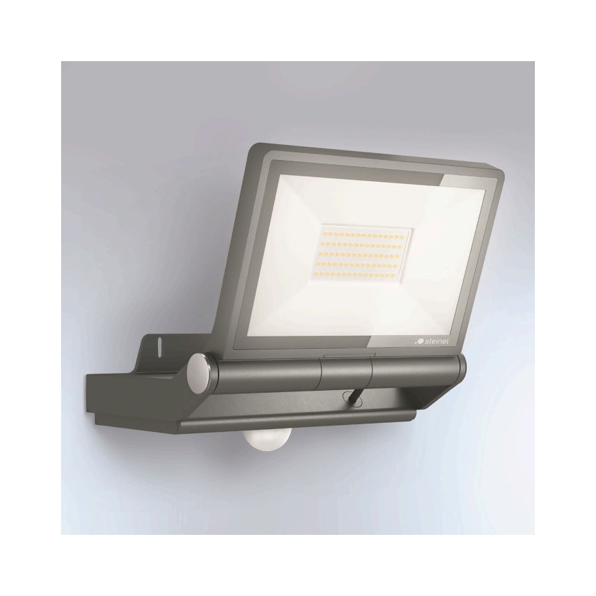 Steinel 069551 - Riflettore LED con sensore XLED PRO ONE Plus S LED/33,8W/230V IP44 3000K antracite + telecomando
