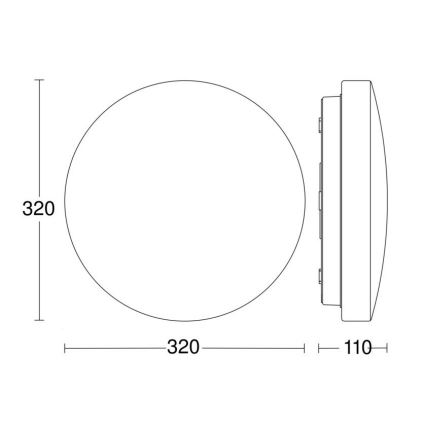 Steinel 069735-LED Lampada da bagno con sensore RSPRO P2 9,5W/230V 4000K IP54