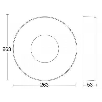 Steinel 078775 - Plafoniera LED RS 200 C LED/17,1W/230V 3000K IP54