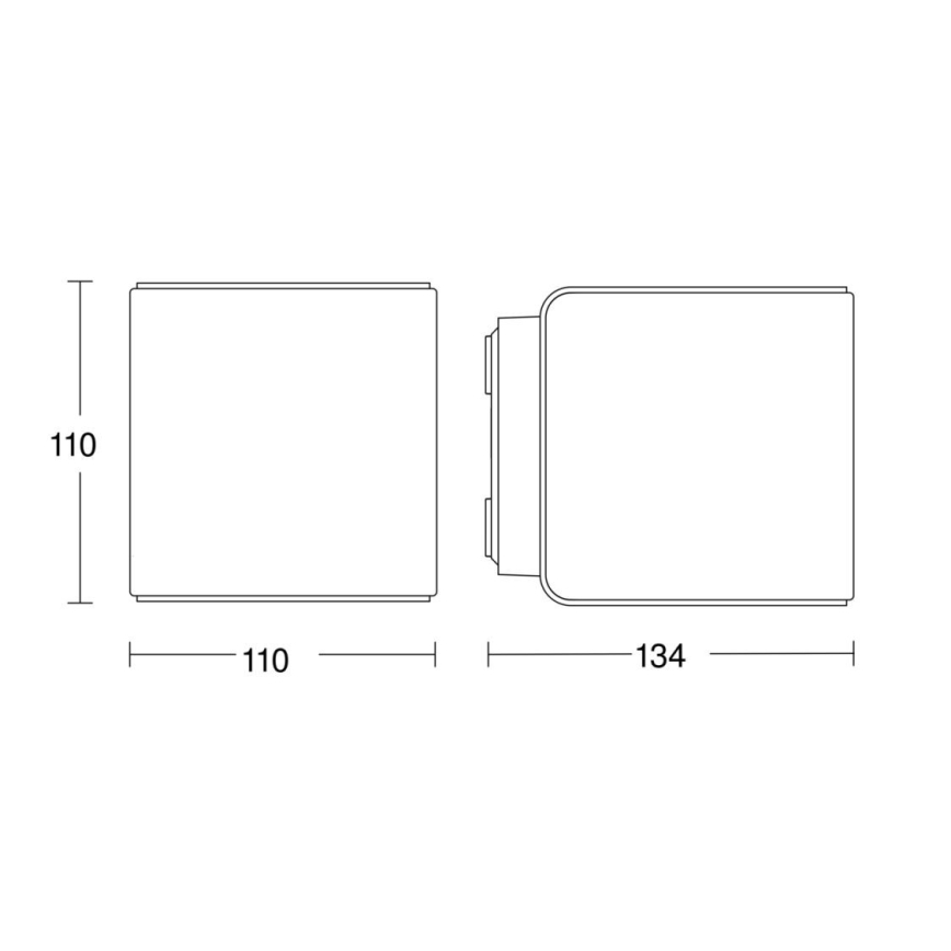 Steinel 079277 - LED Applique da esterno L840 C LED/9,1W/230V IP44 antracite