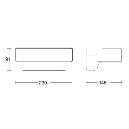 Steinel 079307- Applique LED da esterno L810C LED/9,8W/230V IP44 antracite