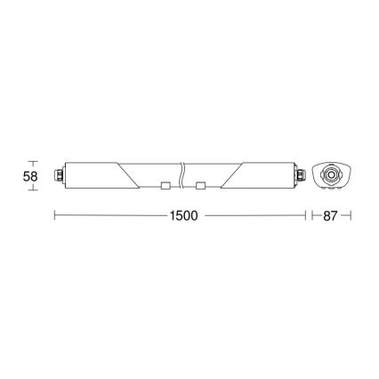 Steinel 079338 - Lampada a LED per impieghi gravosi con sensore RS PRO 5150 SC 5C LED/42W/230V IP66