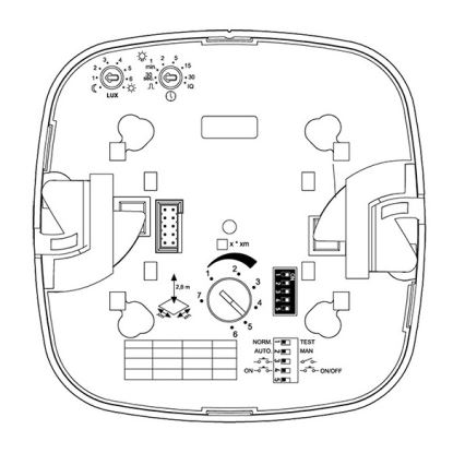 Steinel 079345 - Rilevatore di presenza IR QUATTRO COM1 230V bianco